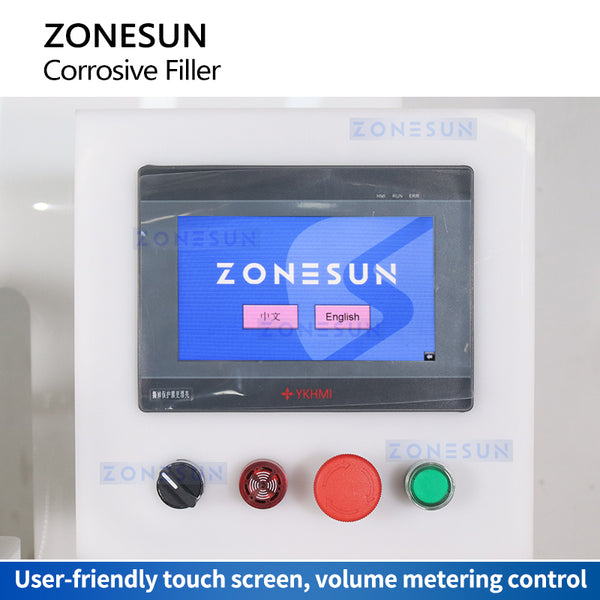 ZONESUN ZS-YTCR4A Automatic 4 Nozzles Corrosive Liquid Filling Machine