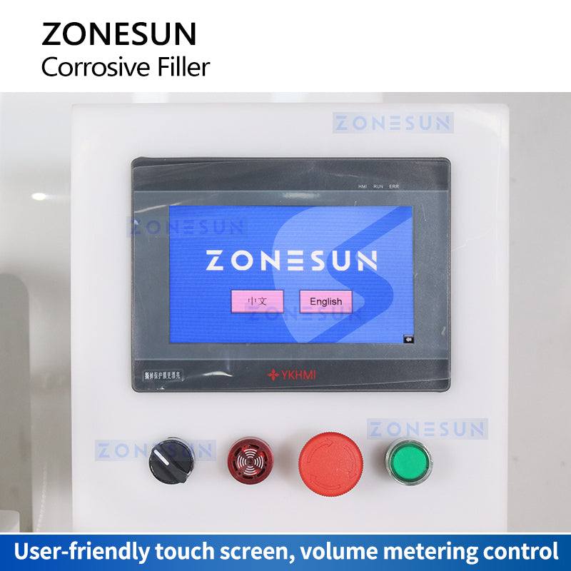 ZONESUN ZS-YTCR4A Automatic 4 Nozzles Corrosive Liquid Filling Machine