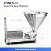 ZONESUN ZS-RPFS120X Automatic VFFS Packing Machine for Honey and Cream Sachet Filling & Sealing