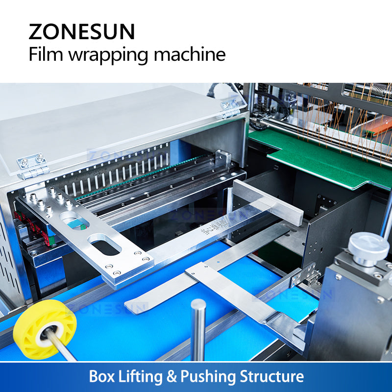 ZS-MSFM730 Servo Automatic 3D Transparent Film Box Overwrapping Machine