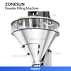ZONESUN ZS-FM60 Semi Automatic Powder Filling Machine  Weighing & Dust-Free Auger Filling System