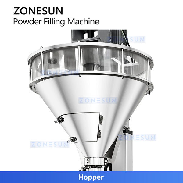 ZONESUN ZS-FM60 Semi Automatic Powder Filling Machine  Weighing & Dust-Free Auger Filling System