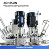 ZONESUN ZS-AFK120 Automatic Double-Head Vacuum Can Seamer with Lid Feeding System