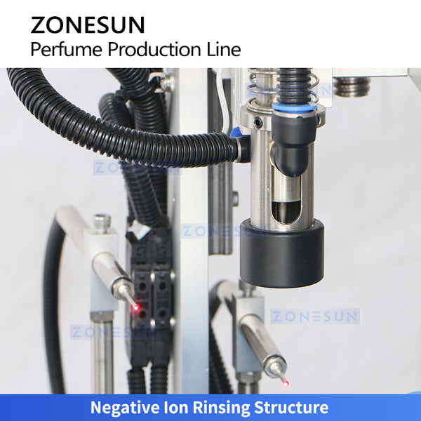 ZONESUN ZS-AFC42P Automatic Perfume Monoblock Filling Machine Vacuum Filling Rinsing Capping Pressing 3–100ml Perfume Line