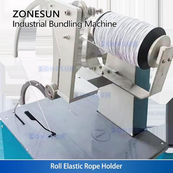 ZONESUN ZS-KZJ100 Automatic Elastic Rope Bundling Machine for Vegetables Flowers Cables Fast Tying System
