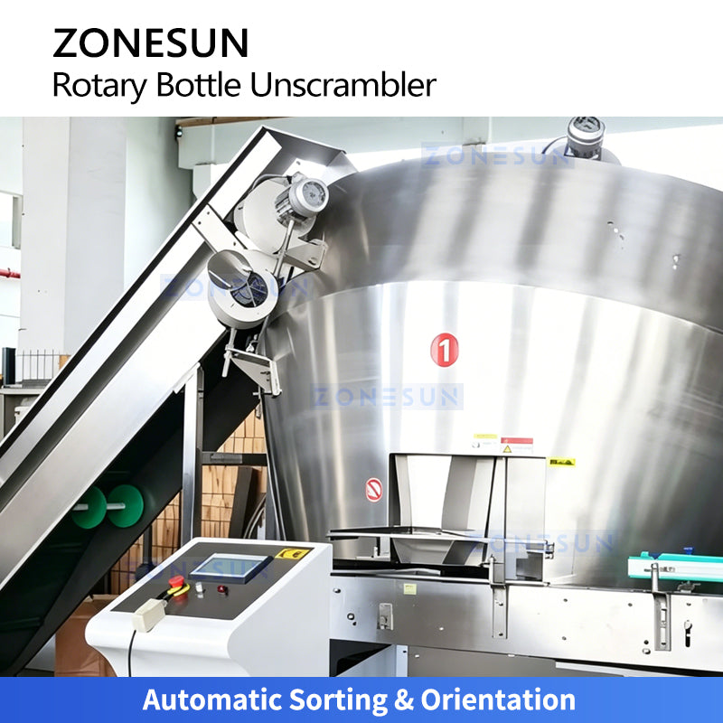ZONESUN ZS-ULP18 Automatic Rotary Bottle Unscrambler for Plastic Bottles