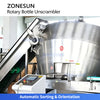 ZONESUN ZS-ULP18 Automatic Rotary Bottle Unscrambler for Plastic Bottles