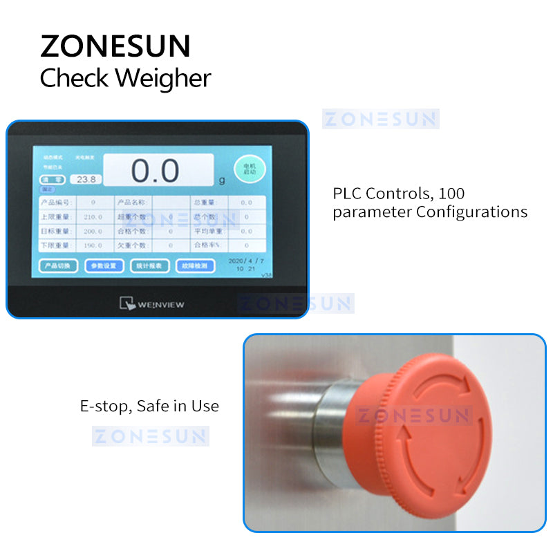 ZONESUN ZS-CW500 Inline Check weigher Conveyor