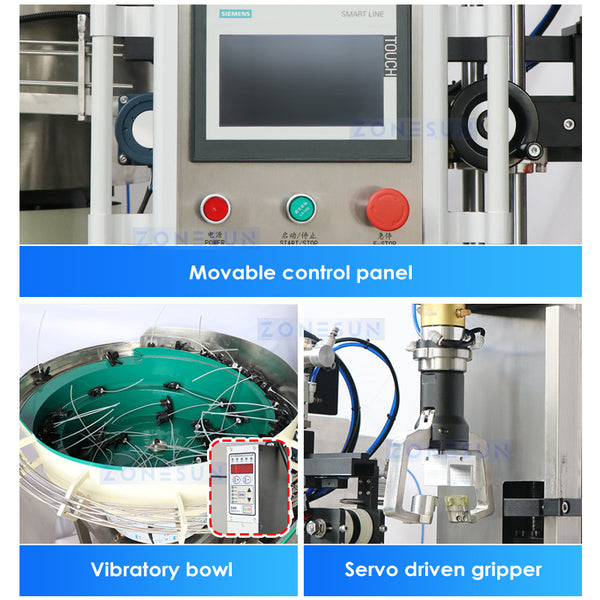 ZONESUN ZS-MPCL1 Automatic Trigger Bottle Magnetic Pump Liquid Filling Capping Labeling Production Line