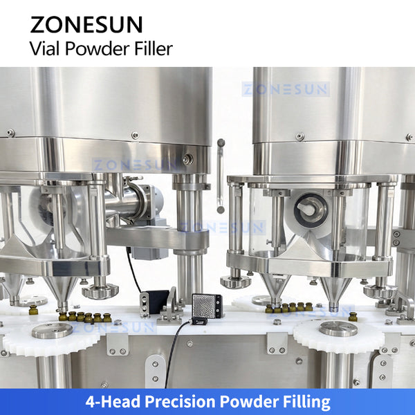 ZONESUN ZS-FAL12YF High Speed Automatic Vial Powder Filling and Crimp Capping Machine for Pharmaceutical Food and Chemical Powder Packaging