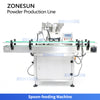 ZONESUN ZS-FAL320 Automatic Milk Powder Filling Nitrogen Flushing Can Sealing Production Line