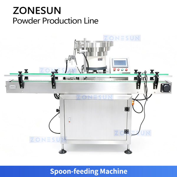 ZONESUN ZS-FAL320 Automatic Milk Powder Filling Nitrogen Flushing Can Sealing Production Line