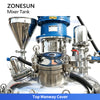 ZONESUN ZS-VMB200L 200L Vacuum Homogenizing Emulsifier Mixer Tank for Cream Lotion Sauce and Pharmaceutical Emulsion Production