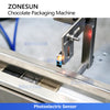 ZONESUN ZS-CWM2 Automatic Chocolate Folding and Wrapping Machine for Chocolate Bars Cookies and Confectionery Packaging