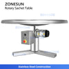 ZONESUN ZS-LP1200L Stainless Steel Rotary Sachet Collection Table Machine