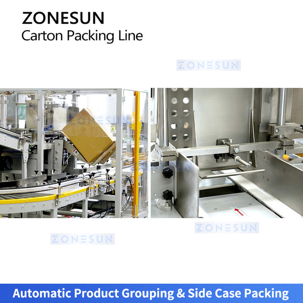 ZONESUN ZS-CSPM5 End-of-line Carton Packaging & Palletizing System