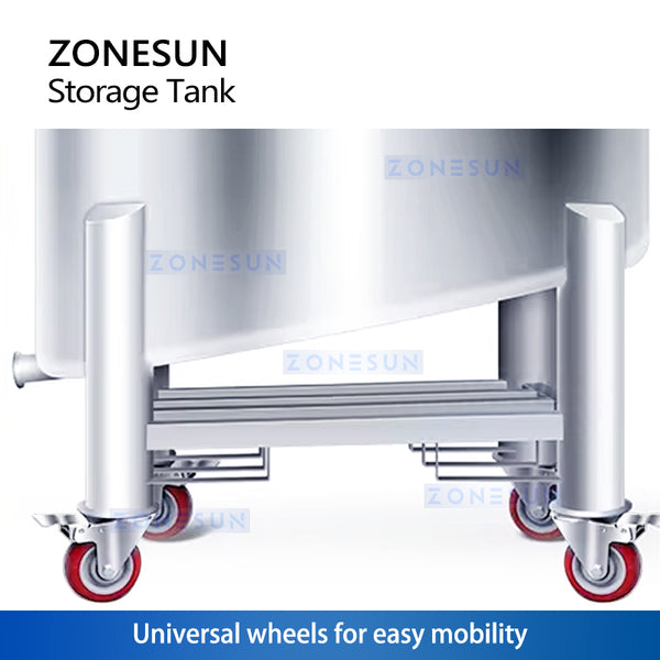 ZONESUN ZS-ST1500L Stainless Steel Storage Tank Material Hopper