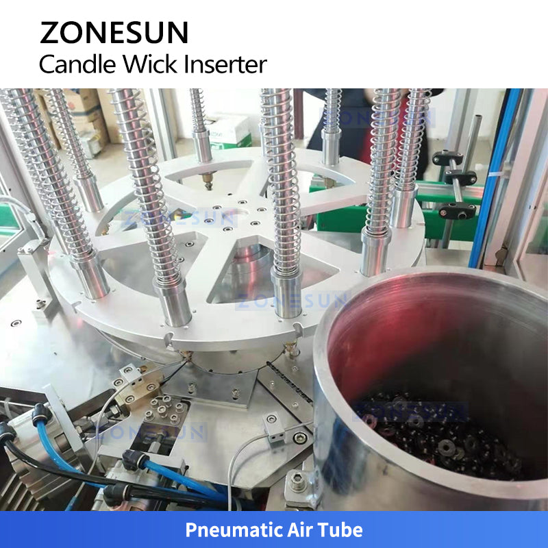ZONESUN ZS-ACW2 Automatic Candle Wick Inserting Machine for High-Volume Candle Production Lines
