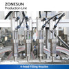 ZONESUN ZS-FALU3 Jam & Sauce Bottling Line with Filling, Capping, Labeling