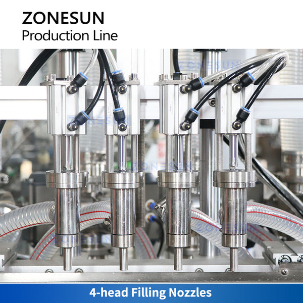 ZONESUN ZS-FALU3 Jam & Sauce Bottling Line with Filling, Capping, Labeling