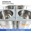 ZONESUN ZS-RSV4L Semi-Automatic Multi-color Swirl Cream Filling Machine