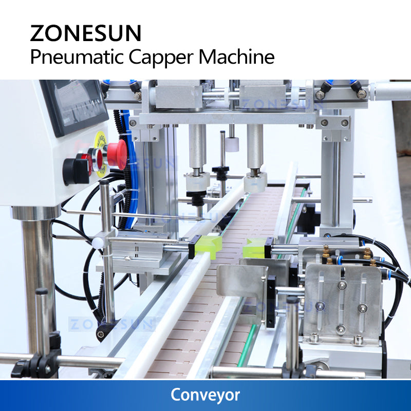 ZONESUN ZS-XG16 Automatic Pneumatic Bottle Capping Machine 20–60/min