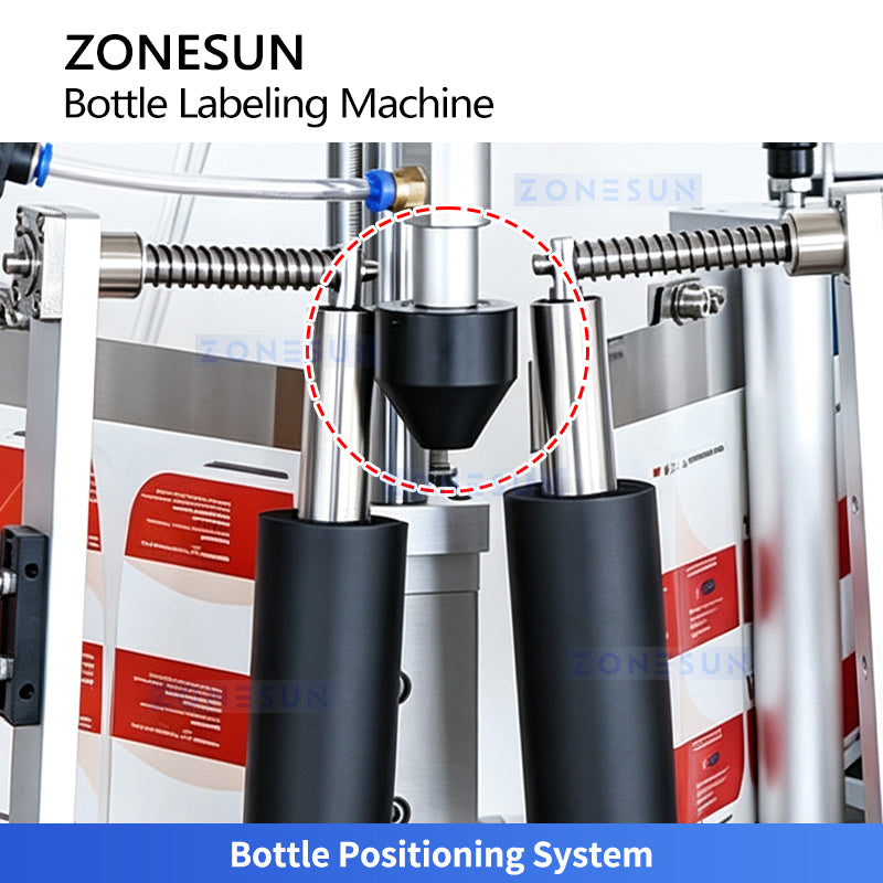 ZONESUN ZS-TB806 Semi-Auto Square Bottle Labeling Machine with Date Coder