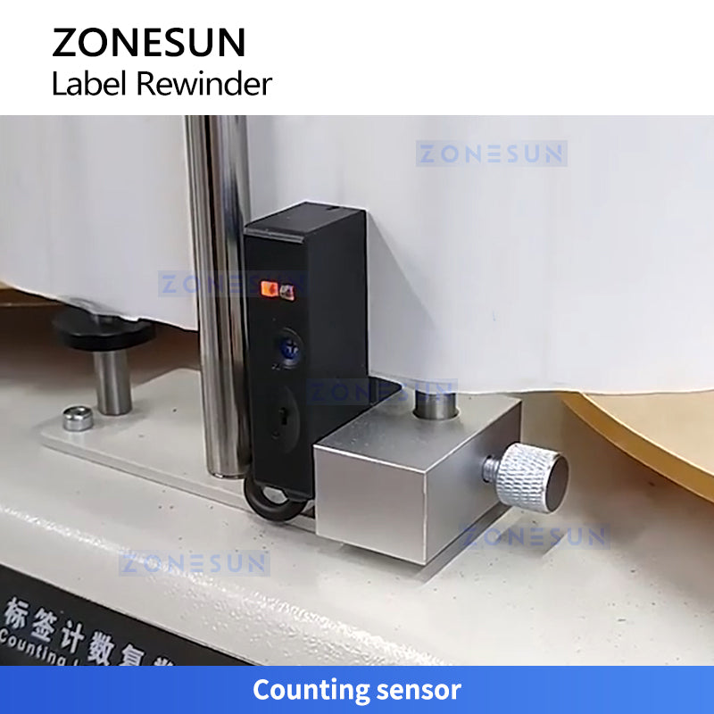 Automatic label rewinder