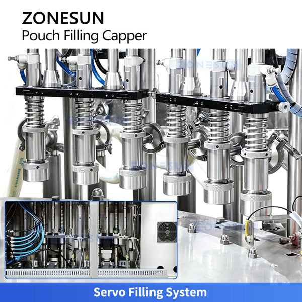 Rotary pouch filling machine