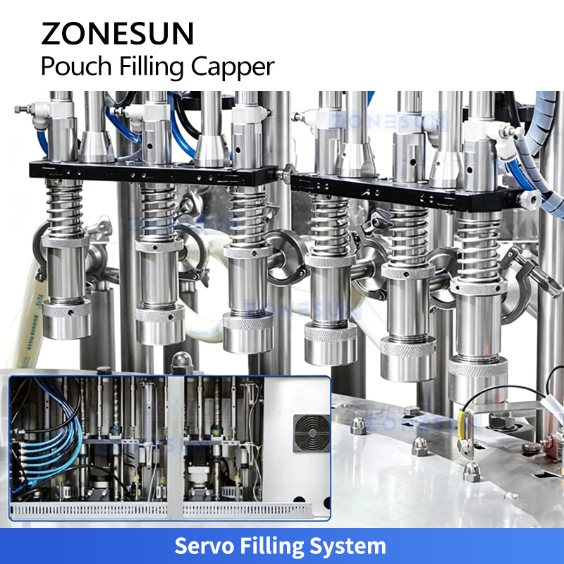 Rotary pouch filling machine