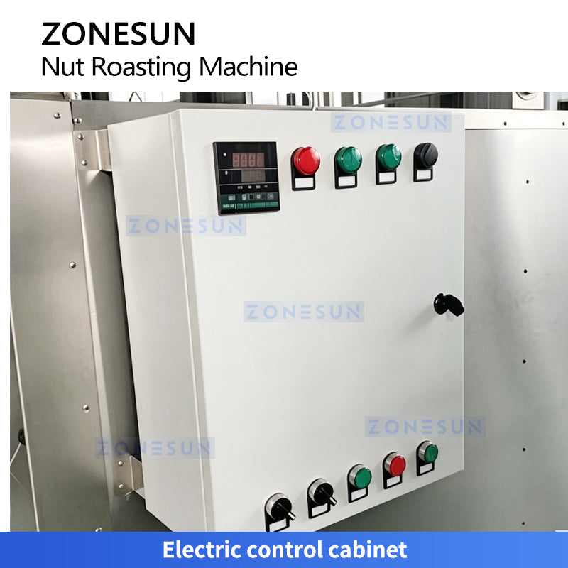 ZONESUN ZS-GHK4 Continuous Rotary Roasting Machine for Nuts Seeds Peanuts Almonds Cashews Sesame