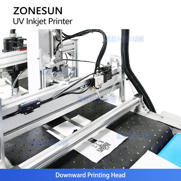 ZONESUN ZS-SUV1 UV Inkjet Printer with Paging Machine for Flat Pouch and Paper Boxes Coding
