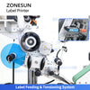 ZONESUN ZS-TB823R Automatic Real-Time Print & Apply Labeling Machine for Vials & Small Round Bottles
