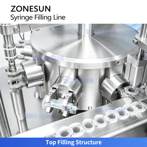 Plastic syringe feeding assembly machine