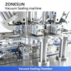 ZONESUN ZS-AFK120 Automatic Double-Head Vacuum Can Seamer with Lid Feeding System