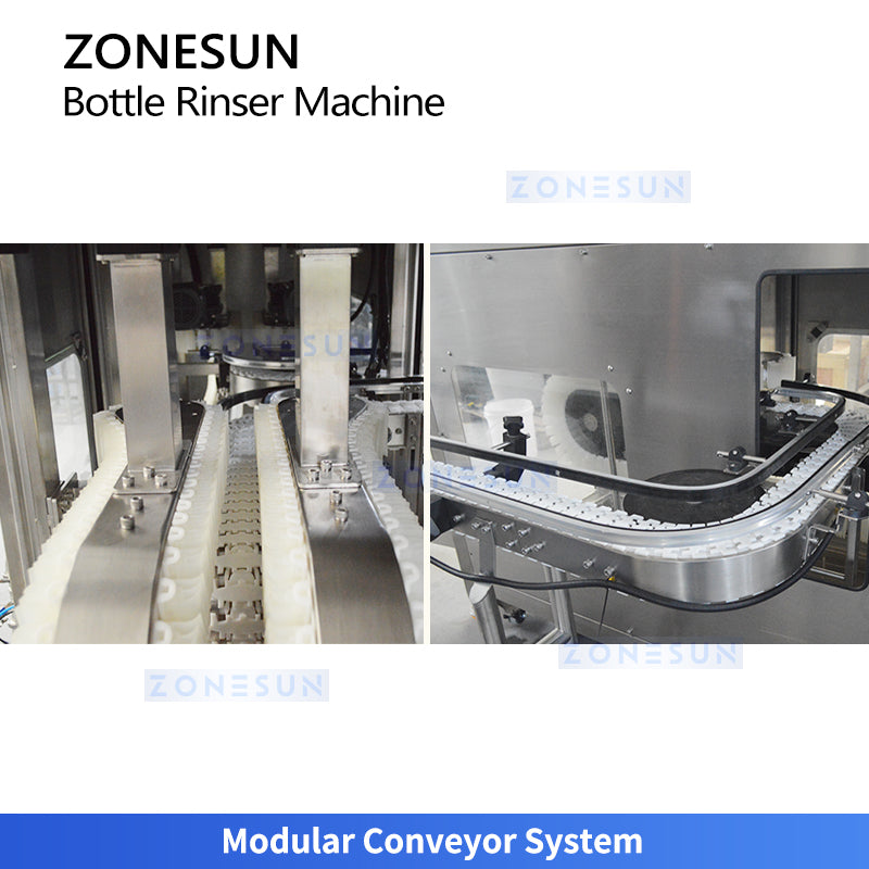 ZONESUN ZS-WB02A Automatic Bottle Rinser with Water and Air Cleaning Machine