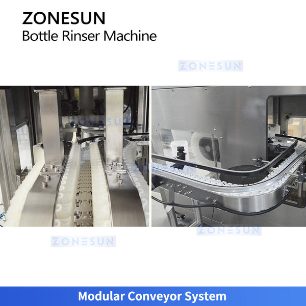 ZONESUN ZS-WB02A Automatic Bottle Rinser with Water and Air Cleaning Machine