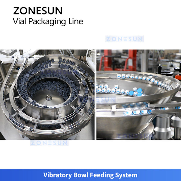 ZONESUN ZS-AFCL9 Automatic Vial Filling Capping Labeling Machine Vial Packaging Line