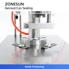 ZONESUN ZS-YG25P Pneumatic Aerosol Can Crimping Machine Luminum Spray Can Sealer