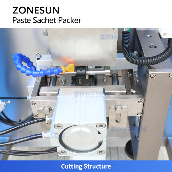 ZONESUN ZS-FS240L Paste Sachet Packing Machine for Food, Cosmetic & Pharma Products