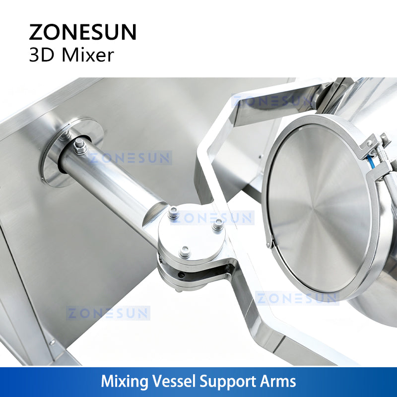 ZONESUN ZS-SBH10 3D Powder Mixing Machine for Dry Powders & Granules