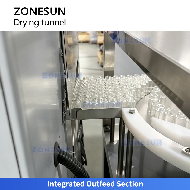 ZONESUN ZS-UVS3 Infrared Quartz Heating and Hot Air Bottle Drying Tunnel
