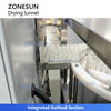 ZONESUN ZS-UVS3 Infrared Quartz Heating and Hot Air Bottle Drying Tunnel