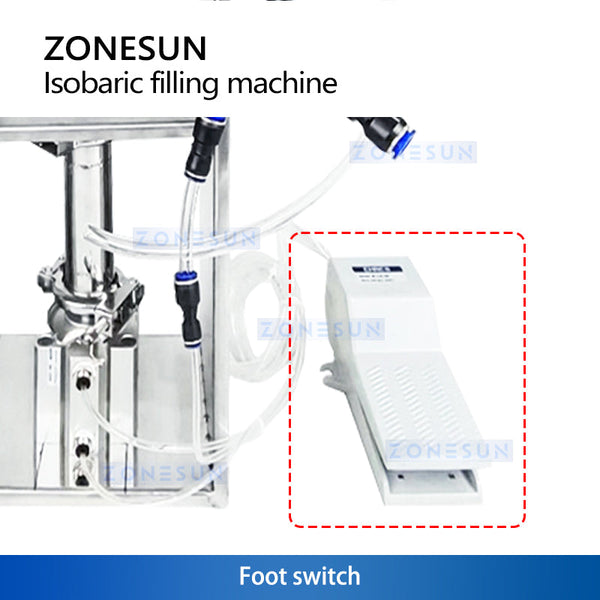 ZONESUN ZS-CCF1 Isobaric Can Carbonated Drink Filling Machine Soda Beer Filler