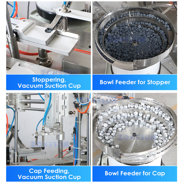 ZONESUN ZS-AFC41 Automatic Vial Filling & Crimping Machine for Pharma Packaging