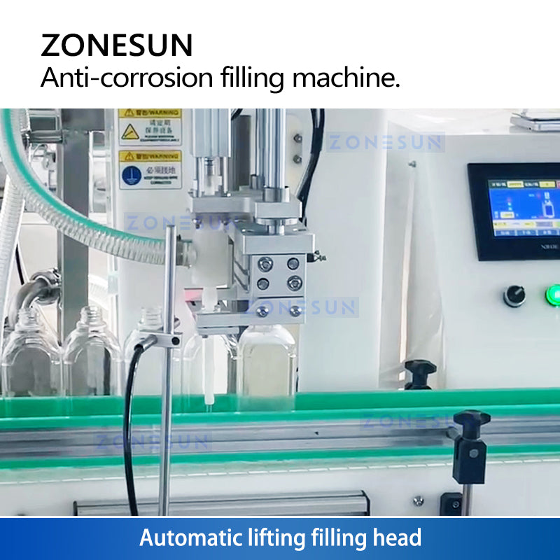 ZONESUN ZS-YTCR1A Corrosive Liquid Filling Machine for Chemical Bottling Operations