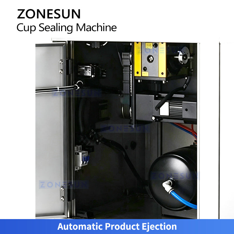 ZONESUN ZS-KCS6 Automatic Pneumatic Rotary Heat Sealing Machine for Cups & Cans