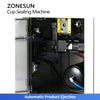 ZONESUN ZS-KCS6 Automatic Pneumatic Rotary Heat Sealing Machine for Cups & Cans