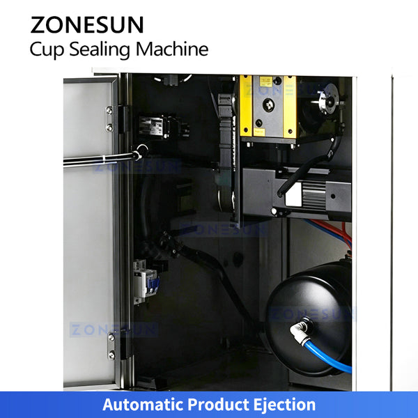 ZONESUN ZS-KCS6 Automatic Pneumatic Rotary Heat Sealing Machine for Cups & Cans