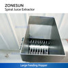 ZONESUN ZS-ZJ01 Industrial Spiral Juice Extractor Machine Continuous Auger Press Juicer for Fruits and Vegetables 304 Stainless Steel Juice Extraction Equipment
